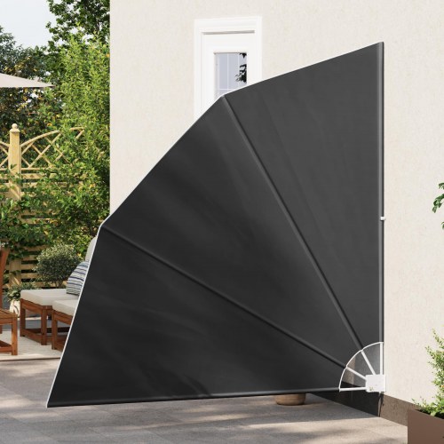 Balkon Afskærmning Antracit 210 x 210 cm Stof