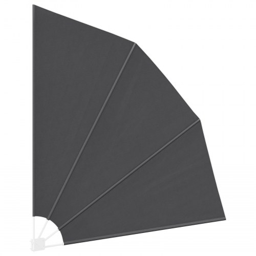 Balkon Afskærmning Sort 210 x 210 cm Stof