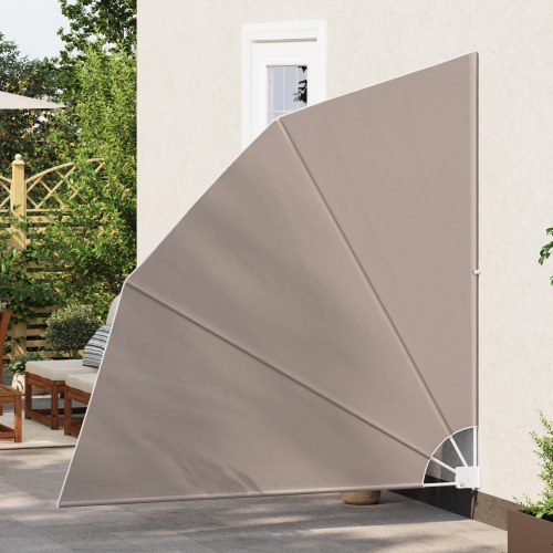 Balkon Afskærmning Gråbrun 210 x 210 cm Stof
