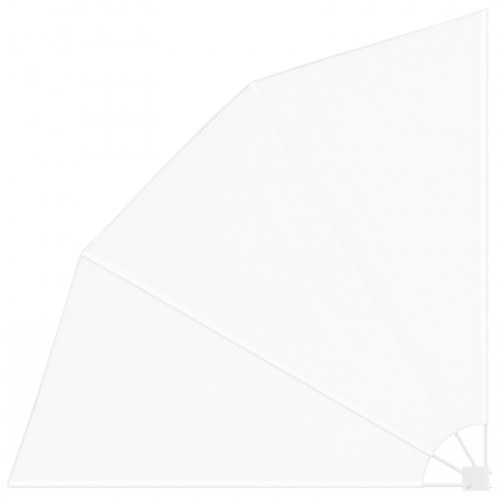 Balkonafskærmning 210 × 210 cm - polyester, hvid