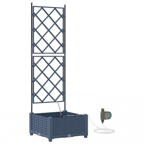 Havekrukker Grå 40 x 40 x 126 cm Stål