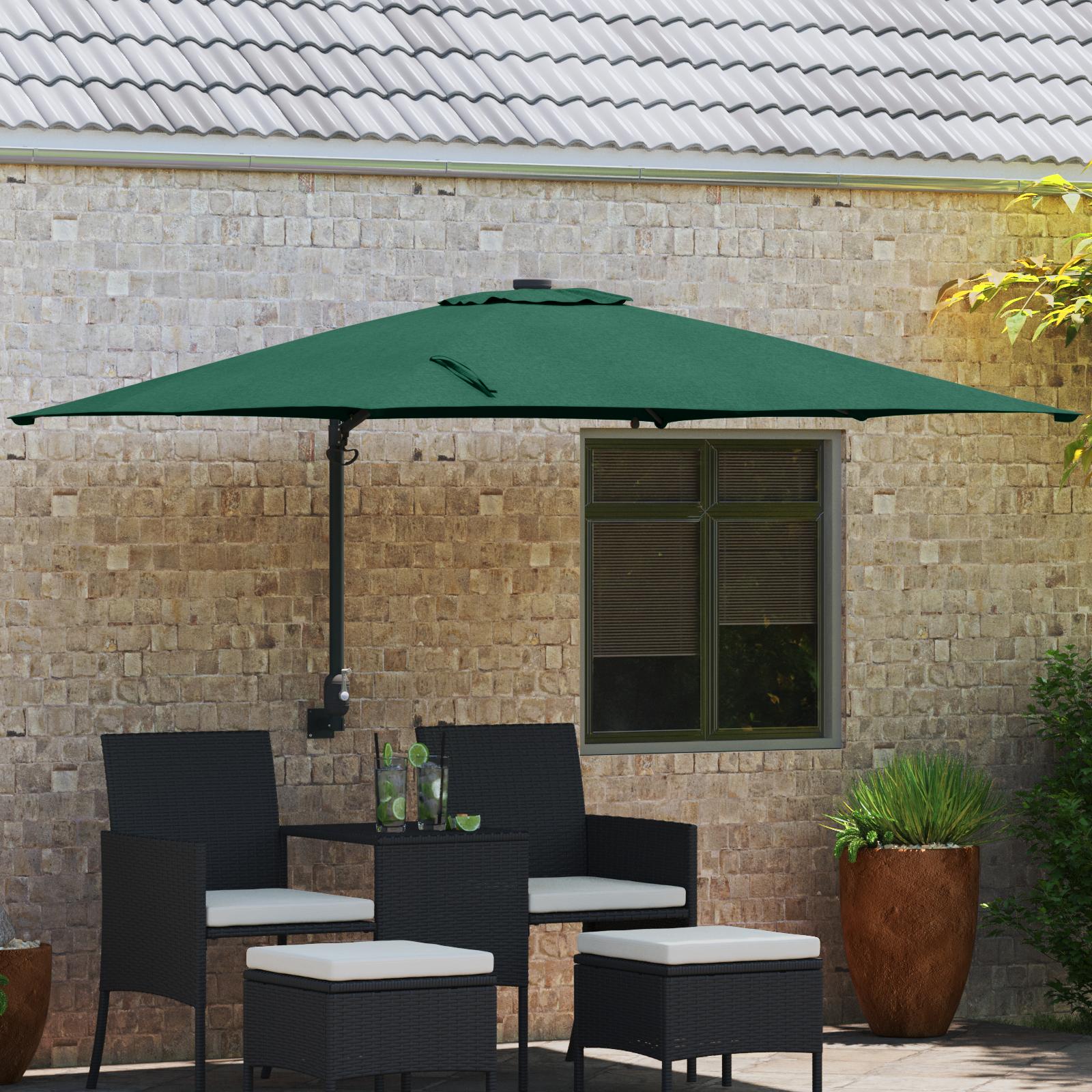 Haveparasol Grøn 248.5 x 247.5 x 160 cm Stof
