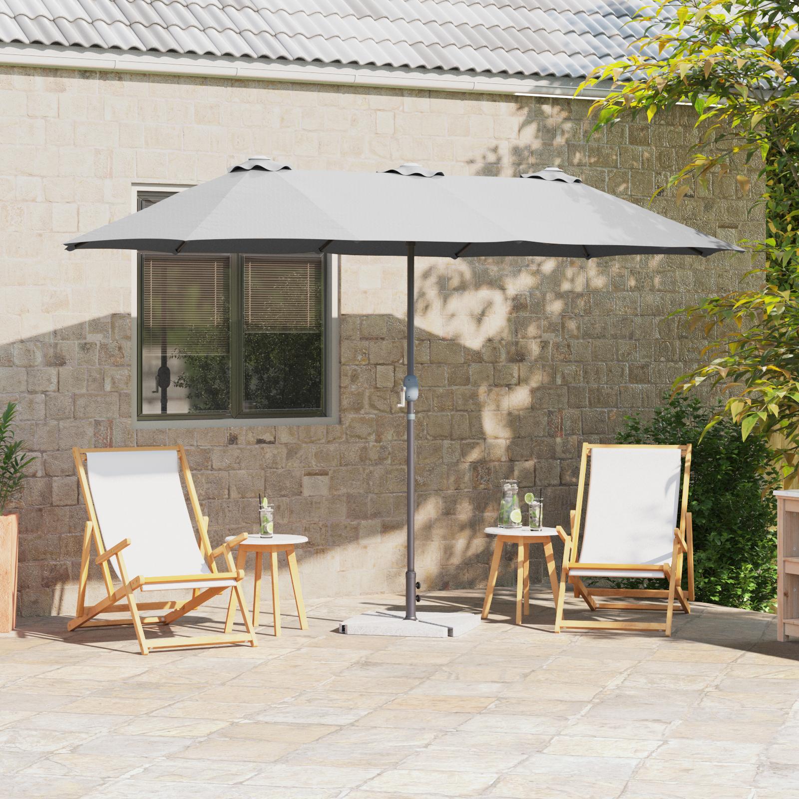 Havesol 370 X 197 X 239 Cm Polyester Og Aluminium - Sandfarvet