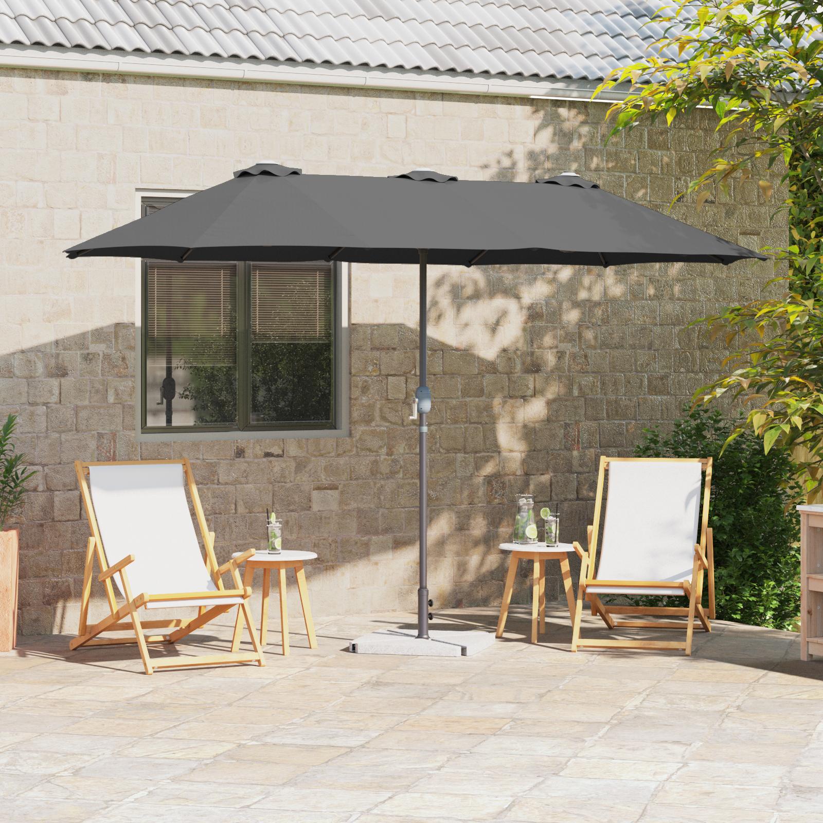 Havesol 370 X 197 X 239 Cm Polyester Og Aluminium - Antracit