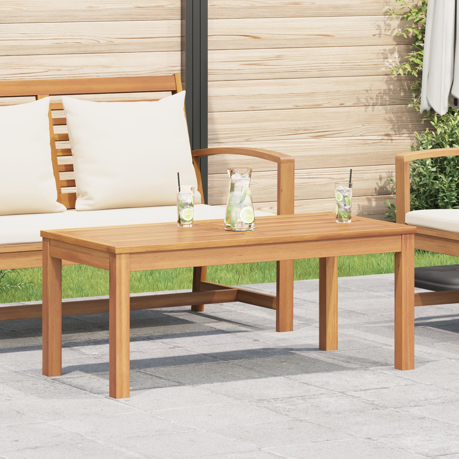Havemøbel Bord Naturfarvet 95 x 45 x 40 cm Massivt teaktræ