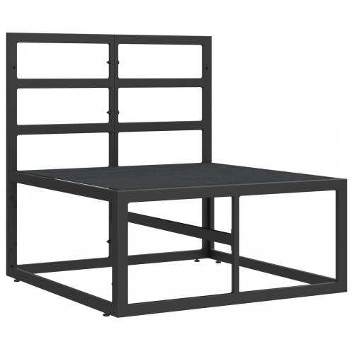 Udendørs Møbler med pude med pude Sort Aluminium