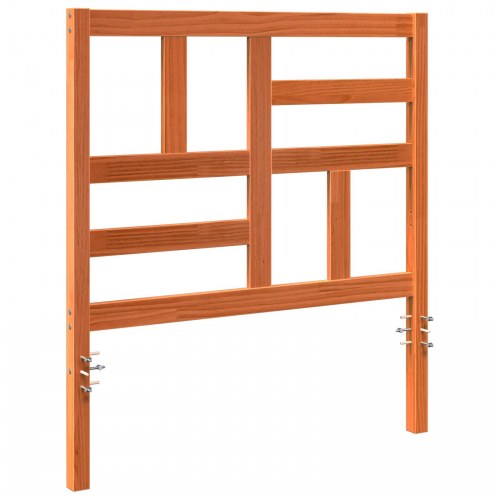 Sengegavl voks brun 80,5 x 4 x 104 cm i massiv fyrretræ