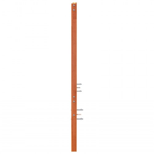 Sengegavl voks brun 80,5 x 4 x 104 cm i massiv fyrretræ