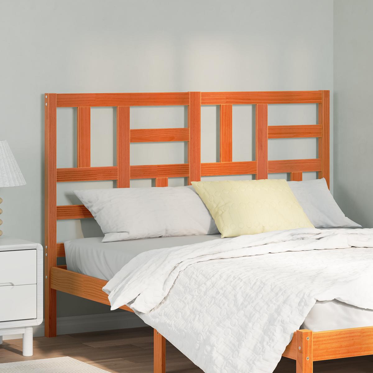 Senge Hovedgærde Gyldenbrun 145.5 x 4 x 104 cm Massivt fyrretræ