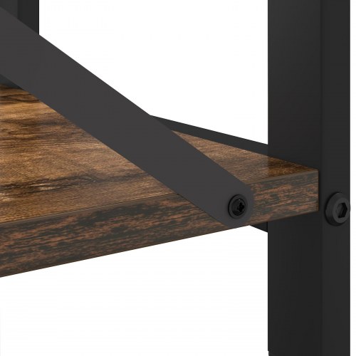 Bogreol Røget eg 60 x 30 x 83 cm Konstrueret træ