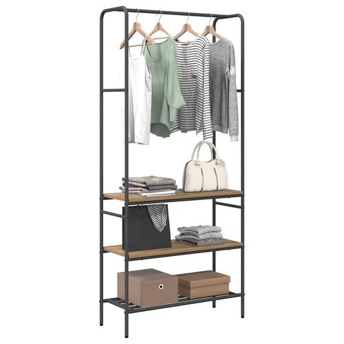Tøjstativ med hylder artisan eg 77 x 30 x 171 cm