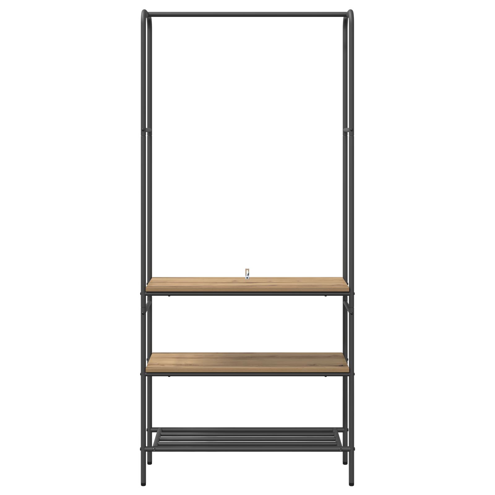 Tøjstativ med hylder artisan eg 77 x 30 x 171 cm