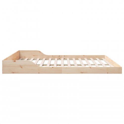 Sengestel Brun 180 x 200 cm Massivt fyrretræ