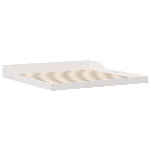 Sengestel Hvid 180 x 200 cm Massivt fyrretræ