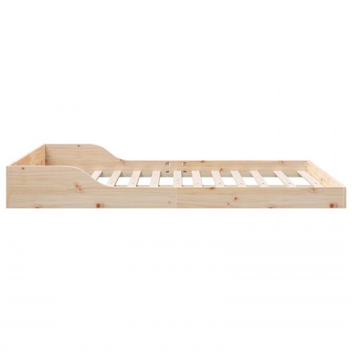 Sengestel Brun 120 x 190 cm Massivt fyrretræ