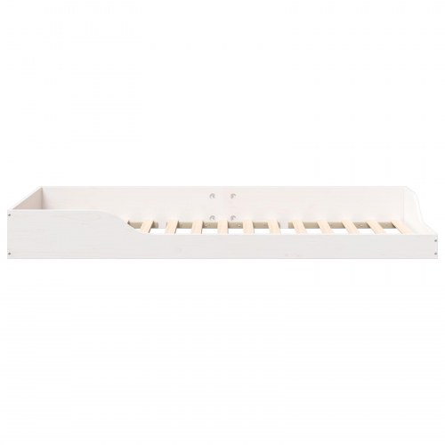 Sengestel i massiv fyrretræ 90 x 210 cm - hvid