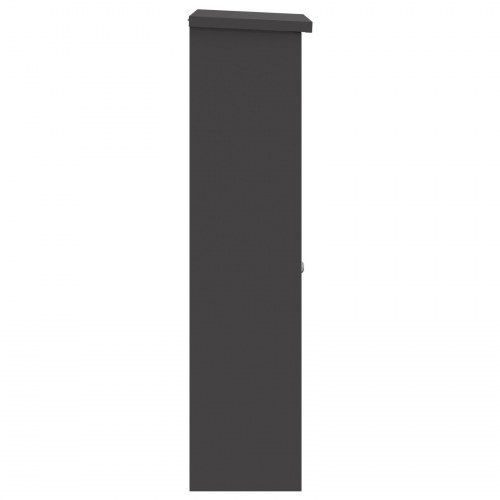 Pakke drop boks Sort 44,5 x 29 x 110,5 cm Stål
