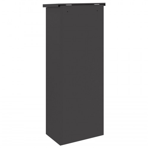 Pakke drop boks Sort 44,5 x 29 x 110,5 cm Stål