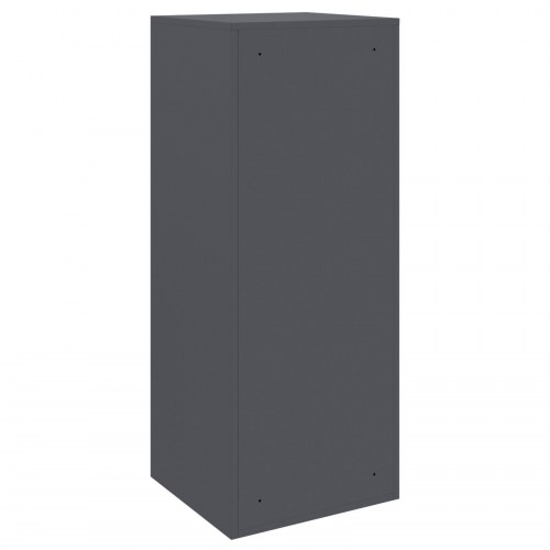 Pakke drop boks med opbevaring - antracit stål 41 × 38 × 103 cm