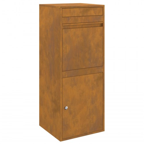 Pakke drop boks Rusten 41 x 38 x 103 cm Forvitret stål