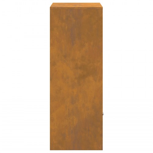 Pakke drop boks Rusten 41 x 38 x 103 cm Forvitret stål