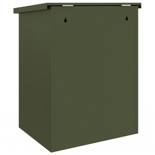 Pakke drop boks Olivengrøn 44 x 35 x 59 cm Stål