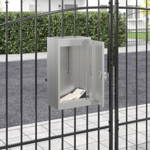 Postkasse Sort 30 x 23 x 55 cm Galvaniseret stål