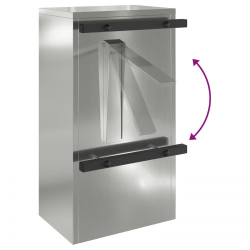 Postkasse Sort 30 x 23 x 55 cm Galvaniseret stål