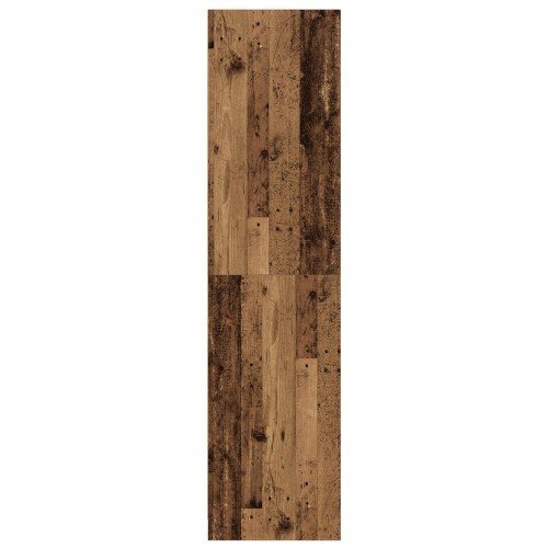 Garderobeskab med hylde Gammelt træ Konstrueret træ