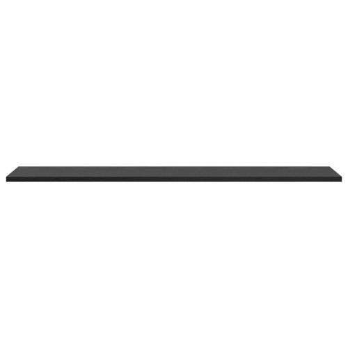 Boghylde Bræt 4 stk Sort 100 x 20 x 1.5 cm Konstrueret træ