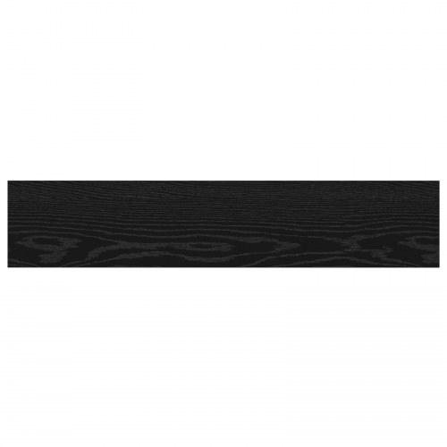 Boghylde Bræt 4 stk Sort 100 x 20 x 1.5 cm Konstrueret træ
