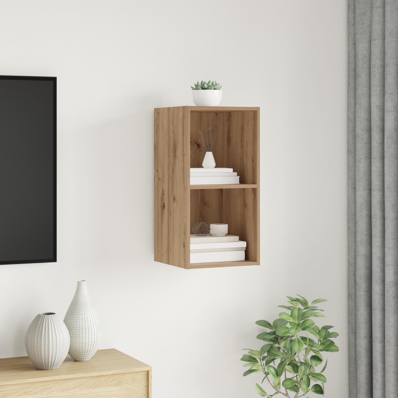 TV Skab Vægmonteret artisan eg 37 x 37 x 72 cm Konstrueret træ