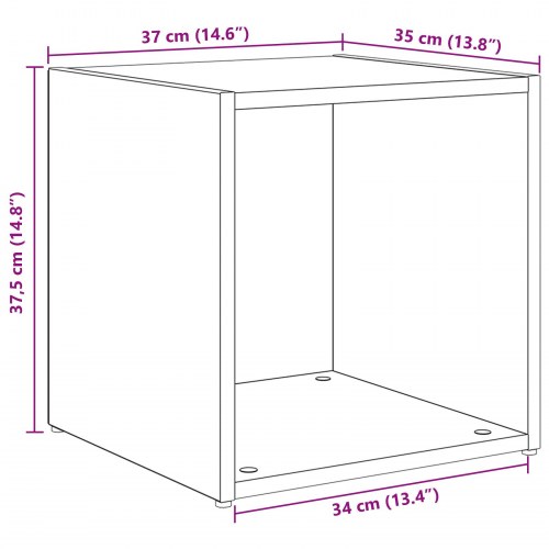 TV-skab 2 stk Brun