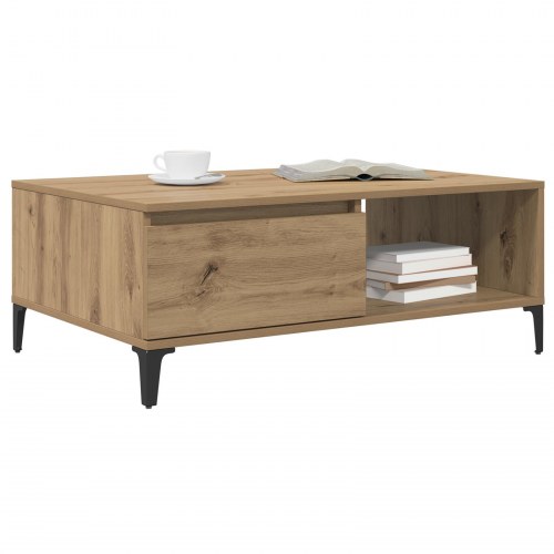 Sofabord i artisan eg 90 x 60 x 35 cm