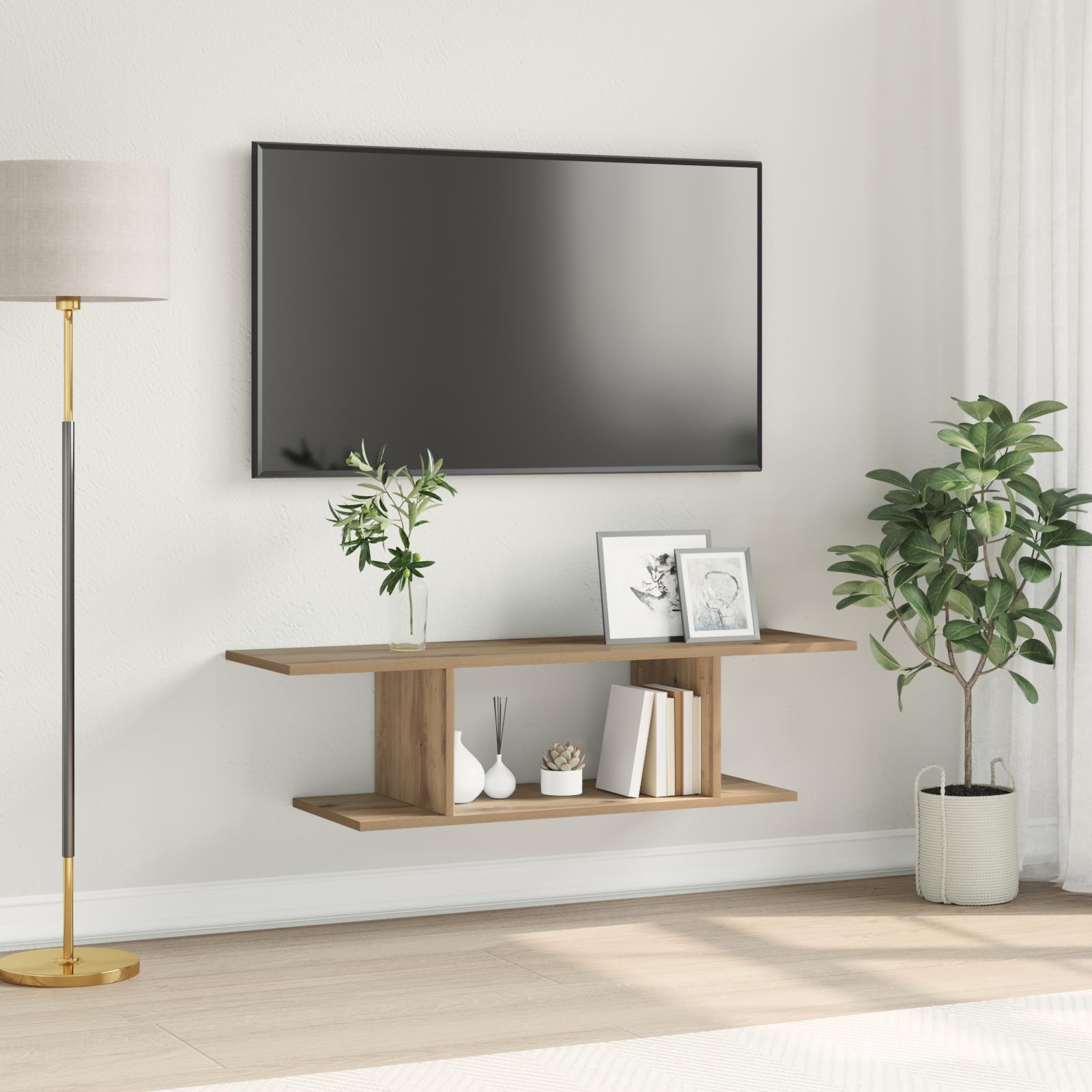 Væghængt TV-skab artisan eg 102 x 35 x 35 cm Konstrueret træ