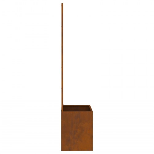 Haveafskærmning i forvitret stål 50 x 32 x 150 cm