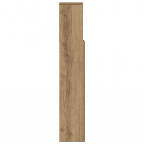 Sengegavl med hylder i artisan egetræ - 100 x 19 x 103,5 cm