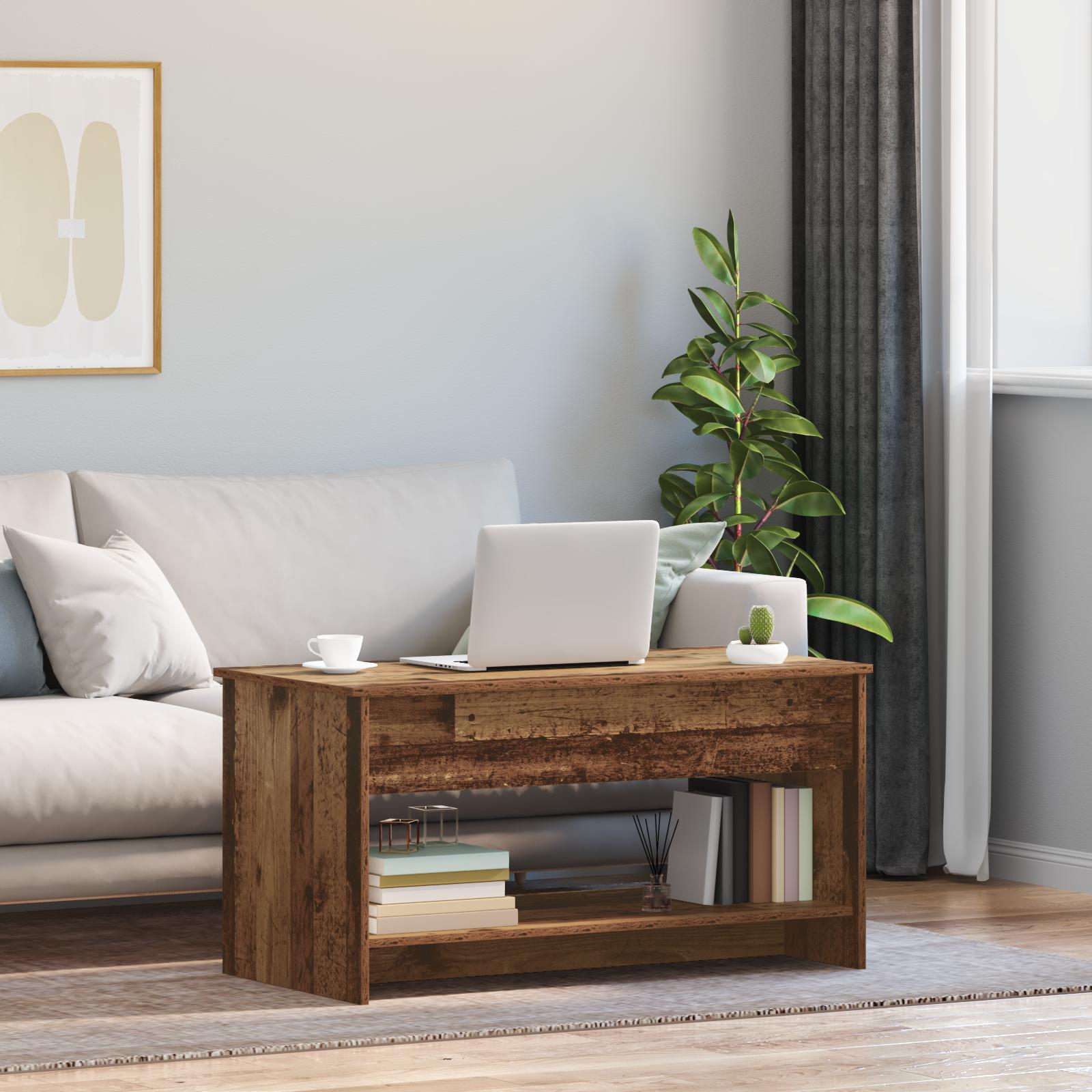 Sofabord Gammelt træ 80 x 50.5 x 41.5 cm Konstrueret træ