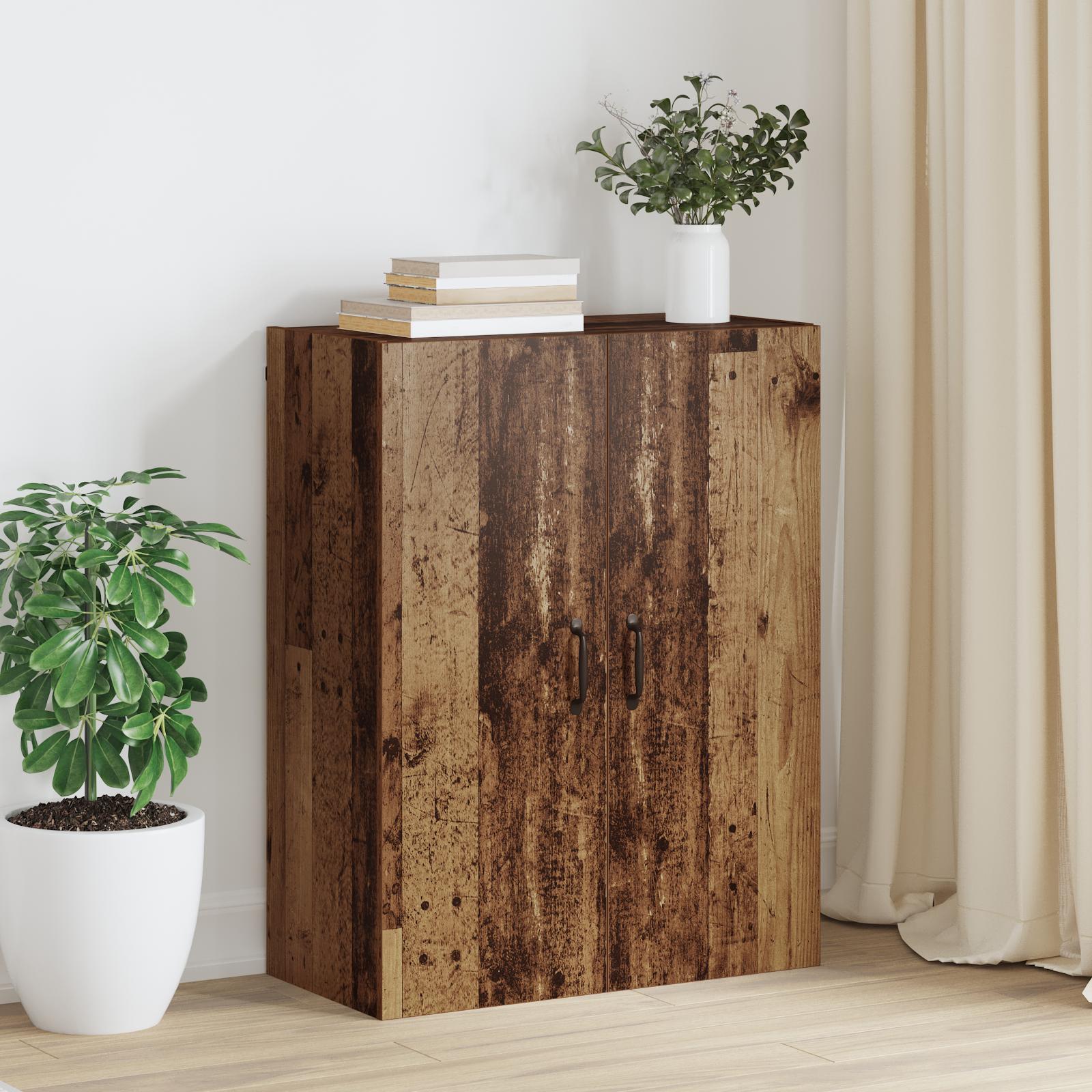 Hængeskab Gammelt træ 69.5 x 34 x 90 cm Konstrueret træ