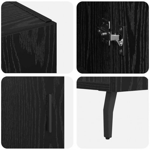 Skab i sort eg 90 x 34 x 80 cm