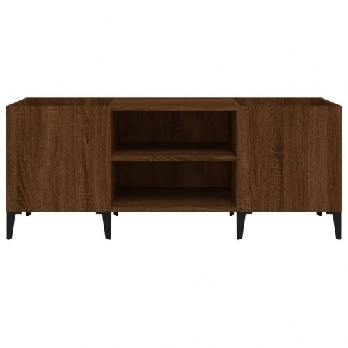 Vinylskab 121×38×48 cm i konstrueret træ - brun egetræsfarve