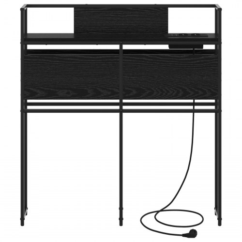 Opbevaringshovedgavl i sort eg - 100 x 15 x 98 cm