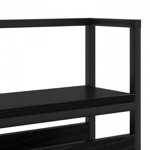 Opbevaringshovedgavl i sort eg - 100 x 15 x 98 cm