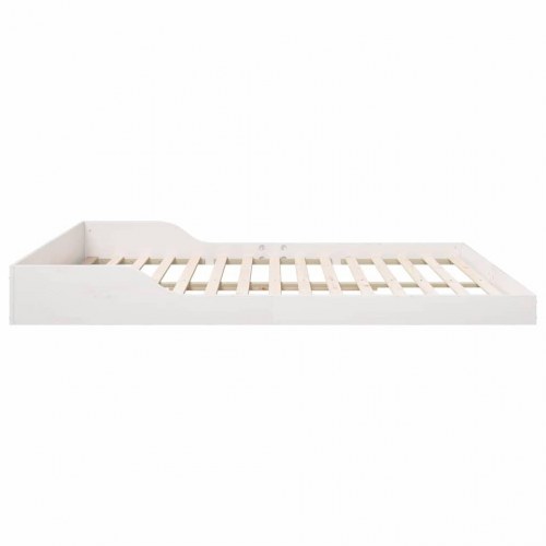 Sengestel Hvid 180 x 220 cm Massivt fyrretræ
