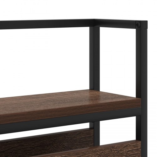 Opbevaringshovedgavl med opladningsstation - brun eg, 100 cm