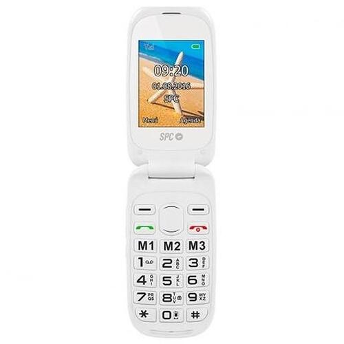 Mobiltelefon til ældre mennesker SPC 2,4" Hvid