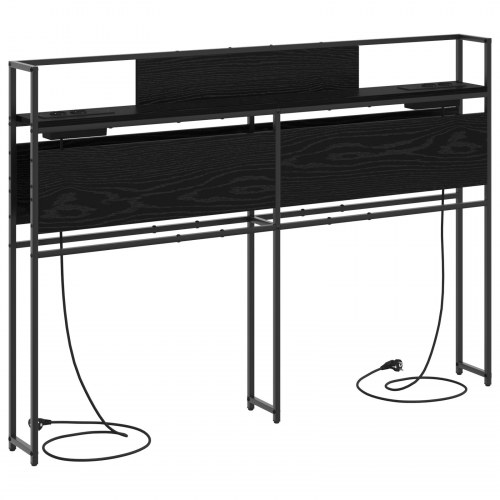 Opbevaringshovedgavl i sort eg 135 cm