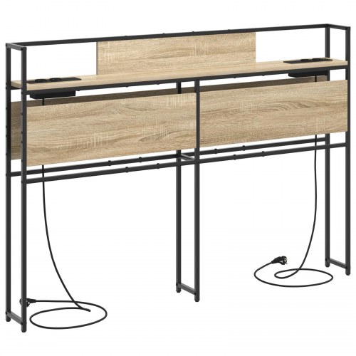 Opbevaringshovedgavl med hylde Sonoma-eg 150 cm Konstrueret træ