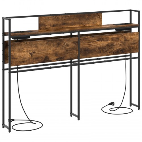 Opbevaringshovedgavl i røget eg - 150 x 15 x 98 cm