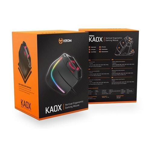 LED gaming-mus Krom Kaox 6400 dpi RGB